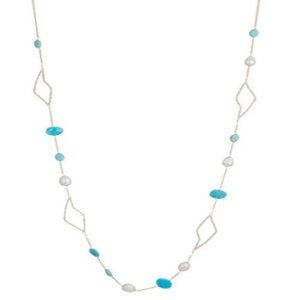 Alexis Bittar Crystal Stone Station Necklace